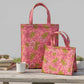 Fresh Nest I Pink Floral Insulated Lunch Bag Hot & Cold Food / Pack of 2