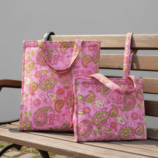 Therma I Paisley Floral Insulated Lunch Bag Hot & Cold Food / Pack of 2