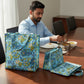 Fresh Lock I Paisley blue Insulated Lunch Bag Hot & Cold Food / Pack of 2