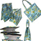 Fresh Lock I Paisley blue Insulated Lunch Bag Hot & Cold Food / Pack of 2