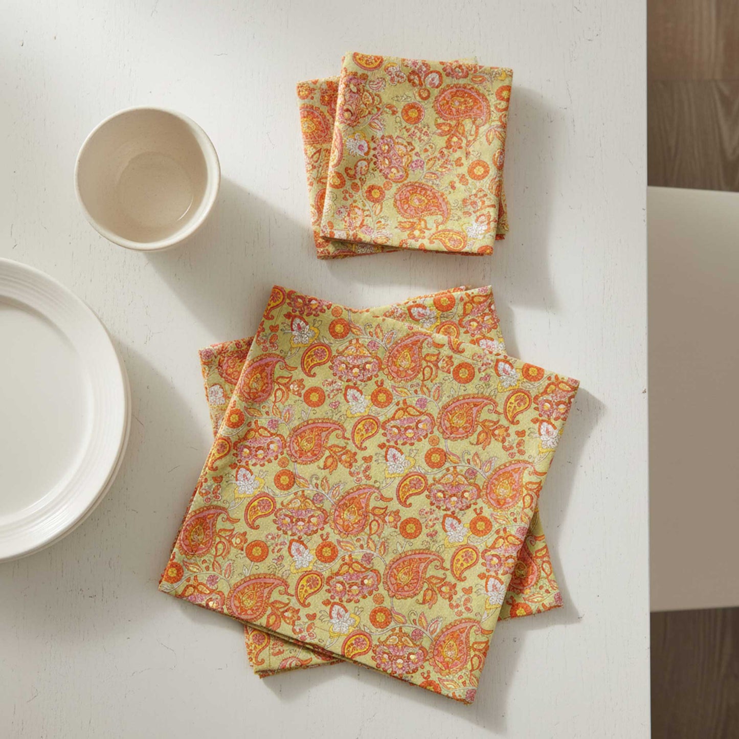 Anokhi I Hand Block Print Cotton Napkin Set