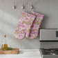 Pink Paisley I Printed Padded Oven Mitt