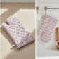 Pink White Swirl I Printed Padded Oven Mitt