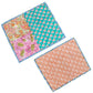 Multi spiral Cotton Reversible floral Dining Placemats Set of 4