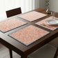 Multi spiral Cotton Reversible floral Dining Placemats Set of 4