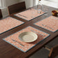 Multi spiral Cotton Reversible floral Dining Placemats Set of 4