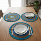 Anaya I Eco-Friendly Silk Scrap Round Placemats / Pack of 2