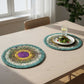 Mira I Eco-Friendly Silk Scrap Round Placemats / Pack of 2