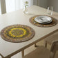 Kiara I Eco-Friendly Silk Scrap Round Placemats / Pack of 2