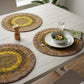Kiara I Eco-Friendly Silk Scrap Round Placemats / Pack of 2
