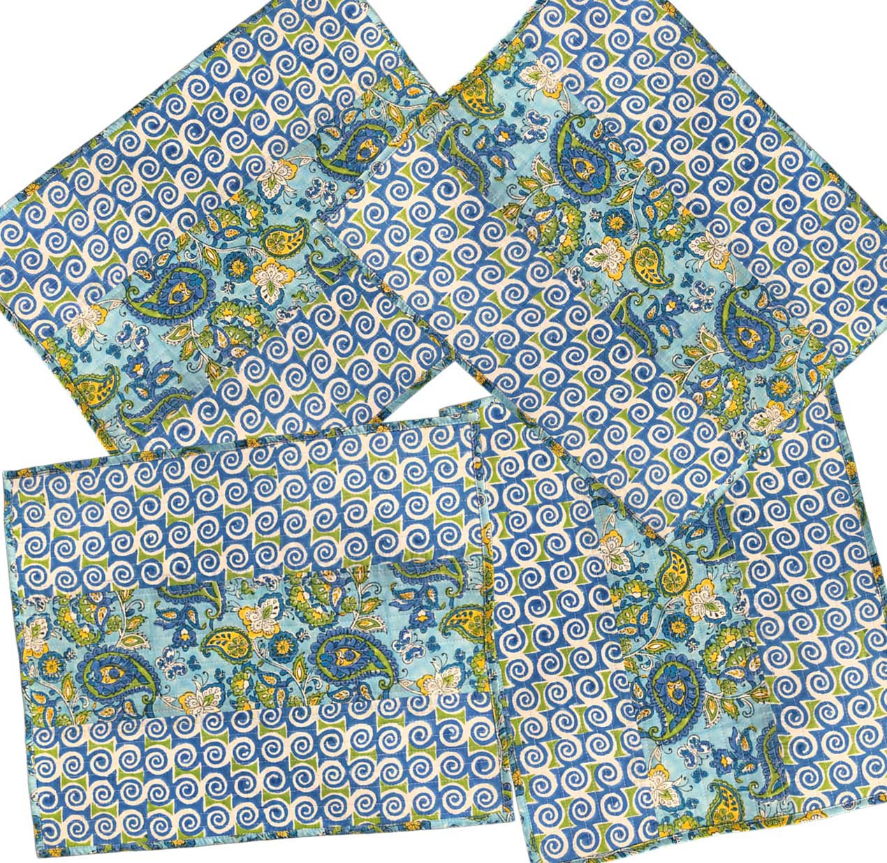 Karigari I Reversible Hand Block Print Cotton Placemat