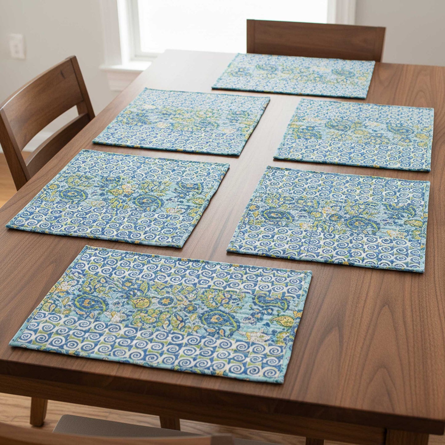 Karigari I Reversible Hand Block Print Cotton Placemat