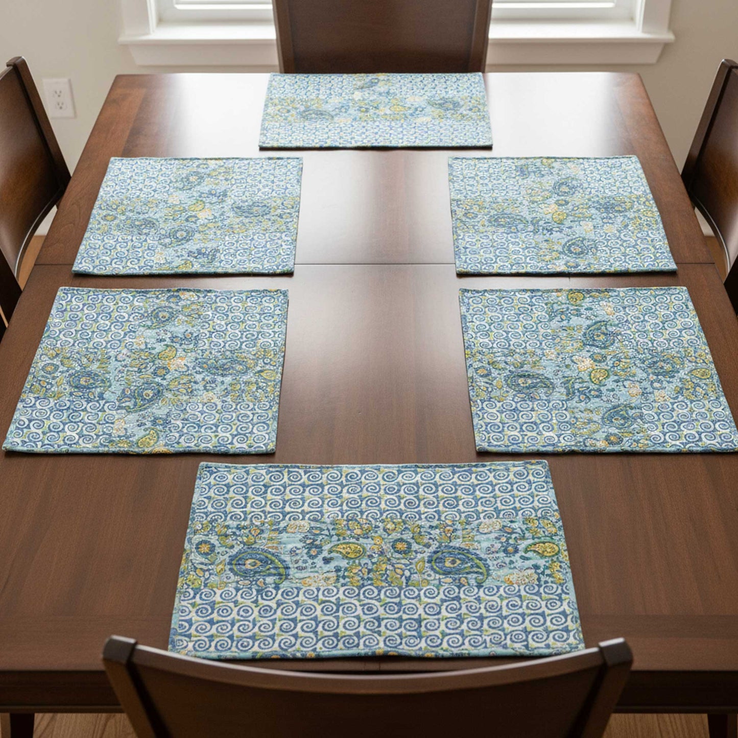 Karigari I Reversible Hand Block Print Cotton Placemat