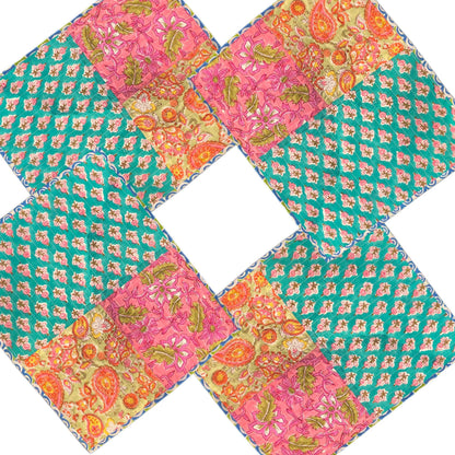 Utsav I Reversible Hand Block Print Cotton Placemat