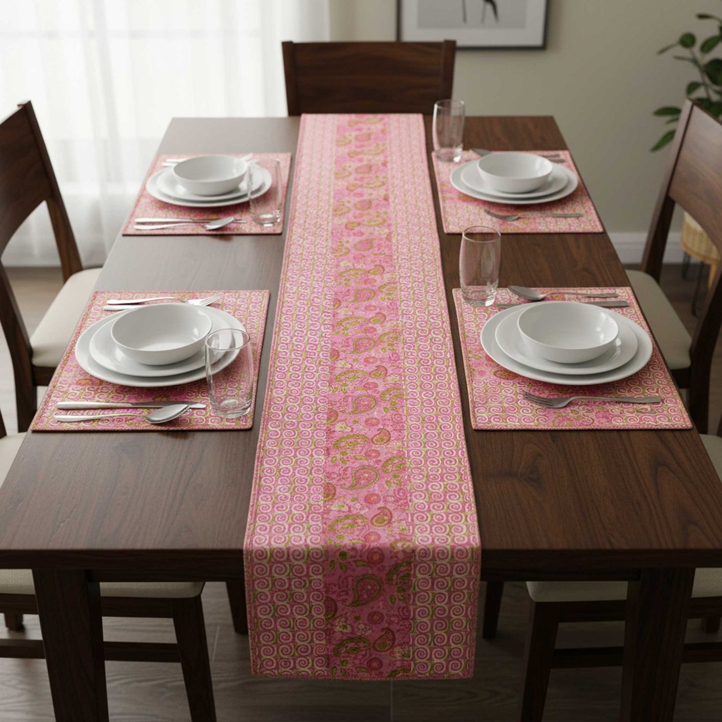 Prakriti I  Reversible Hand Block Print Cotton Runner