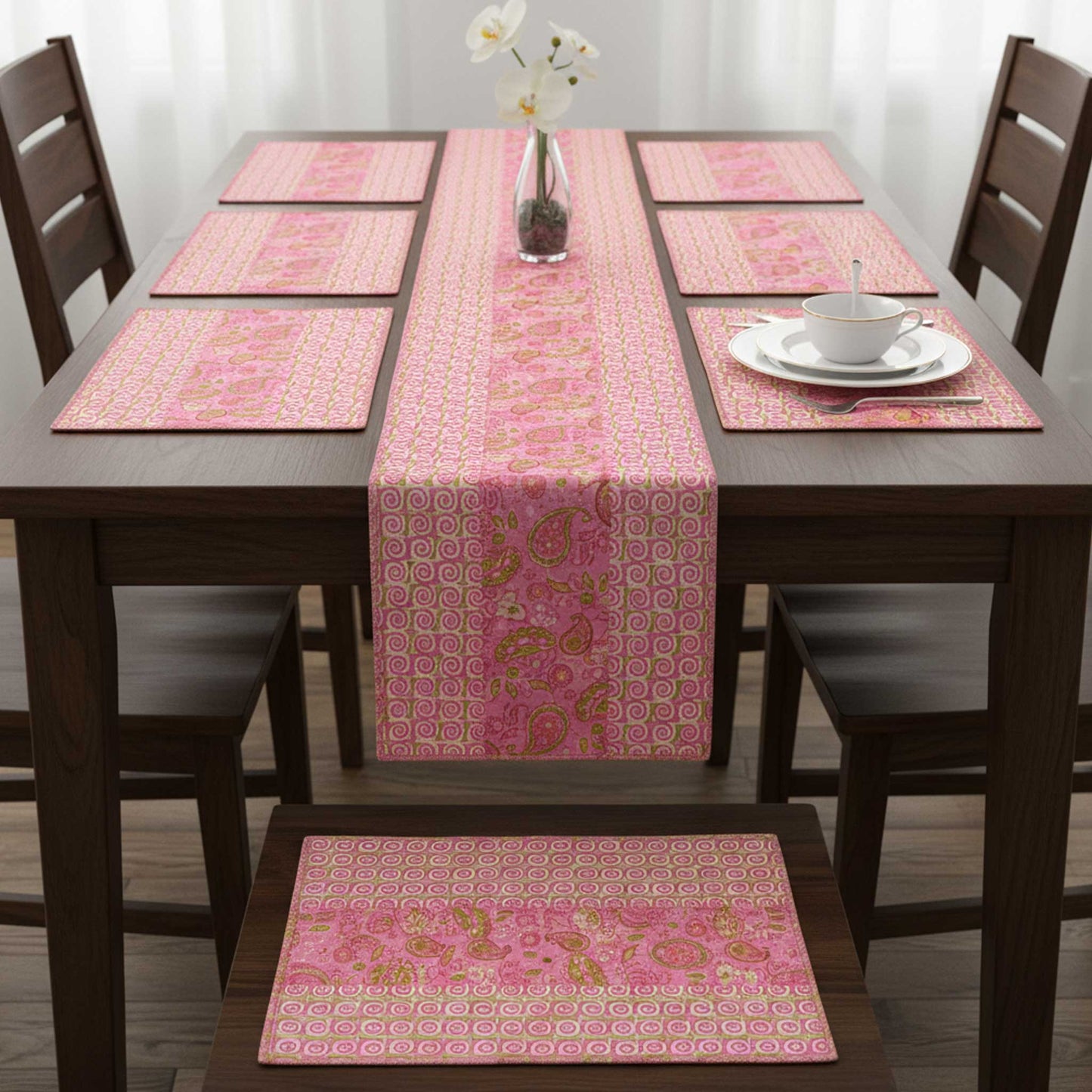 Prakriti I  Reversible Hand Block Print Cotton Runner