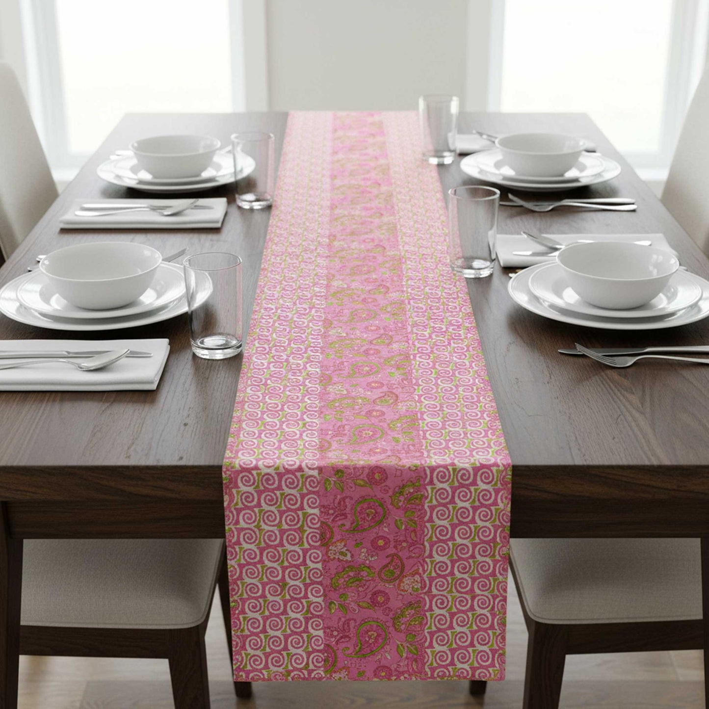 Prakriti I  Reversible Hand Block Print Cotton Runner