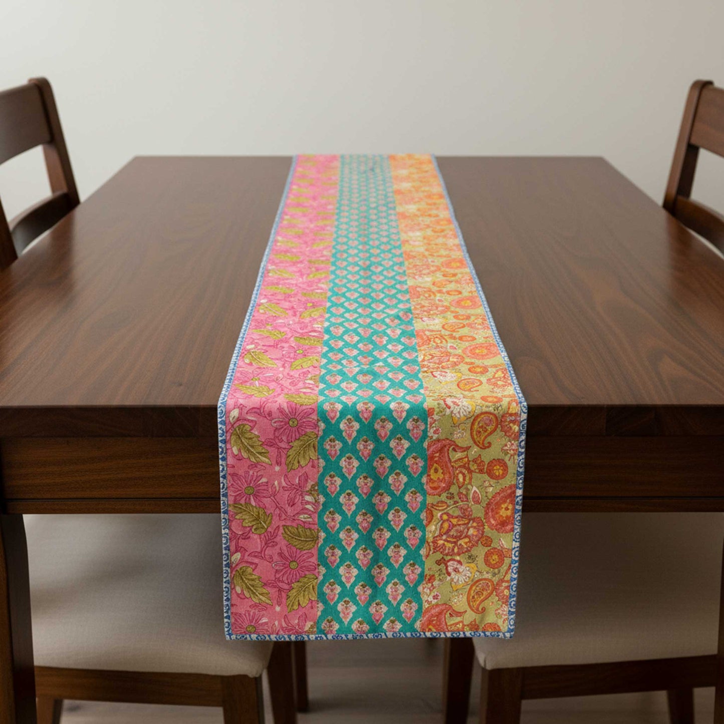 Utsav I Reversible Hand Block Print Cotton Runner