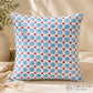 Light Blue-White 100% Cotton Dohar 90 x 60 Inch with 12 x 12 Inch Pillow Cover
