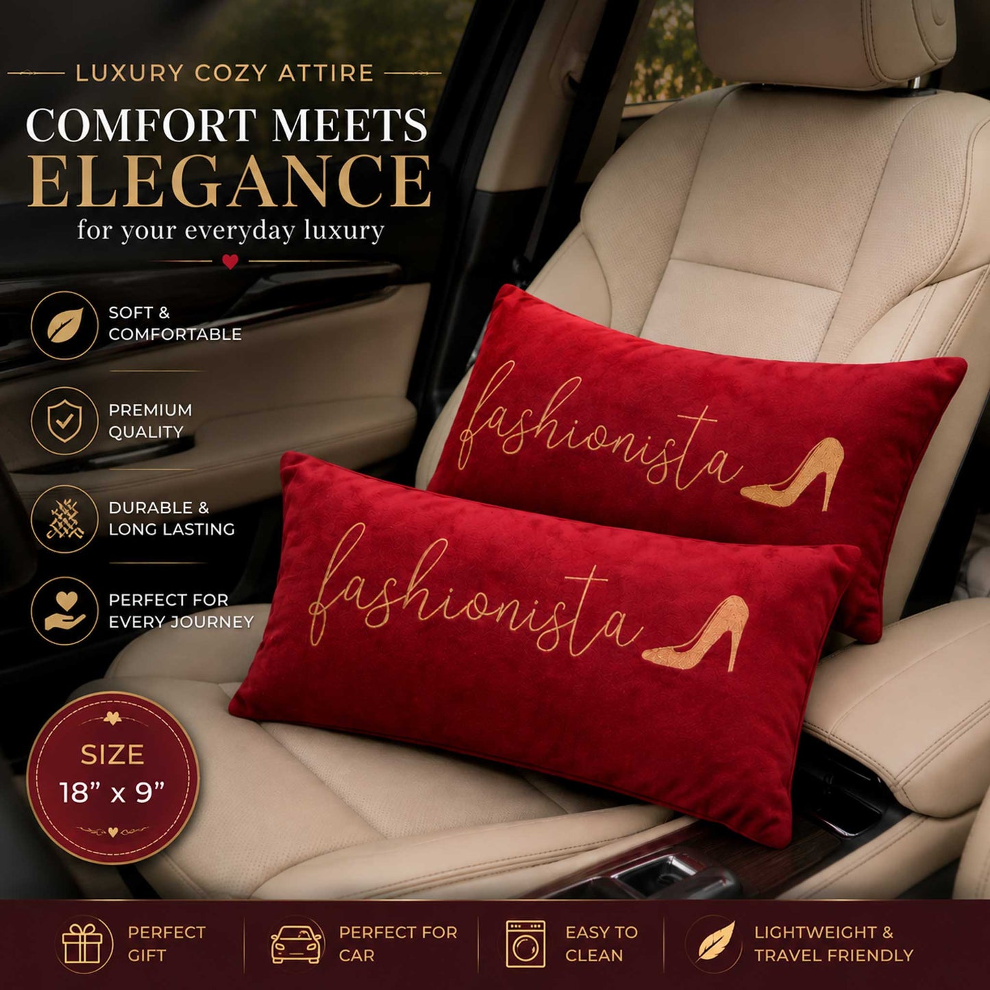 Fashionista Velvet  Cushion with Filler