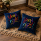 Inspirational Navy Blue Velvet Cushion – Yeah right