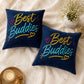 Inspirational Navy Blue Velvet Cushion  – Best Buddies