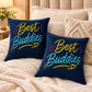 Inspirational Navy Blue Velvet Cushion  – Best Buddies