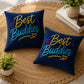 Inspirational Navy Blue Velvet Cushion  – Best Buddies