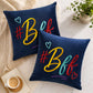 Inspirational Navy Blue Velvet Cushion  – Bff