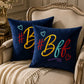Inspirational Navy Blue Velvet Cushion  – Bff