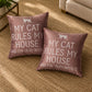 Funny Cat Quote Velvet Cushion
