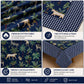Savana Blue Cotton Table Cloth 85 x 57 Inches