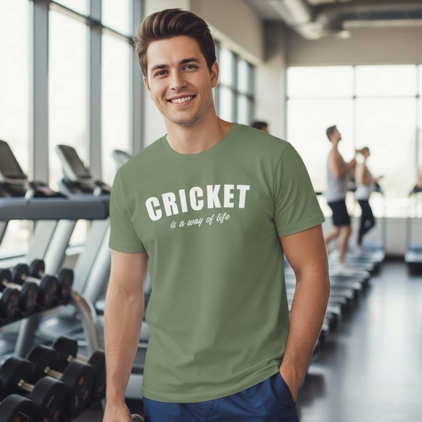 Shastra Sport T-shirt featuring bold “Cricket is way of life.” celebrating the spirit of the game