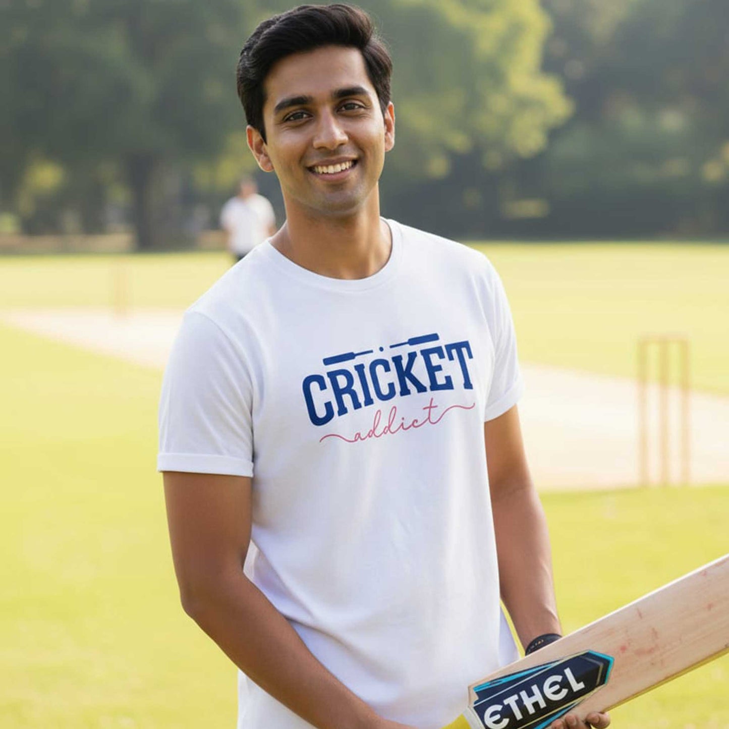 Shastra Sport T-shirt Trendy “Cricket Addict” perfect for passionate cricket lovers