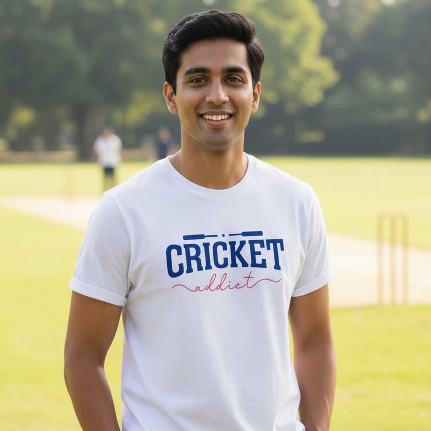 Shastra Sport T-shirt Trendy “Cricket Addict” perfect for passionate cricket lovers