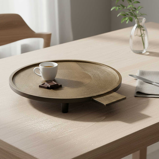 ShastraXellementry Orbis Round Tri Legged Platter