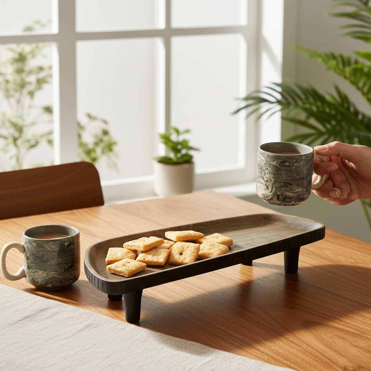 ShastraXellementry Orbis Asymmetric Tri Legged Platter