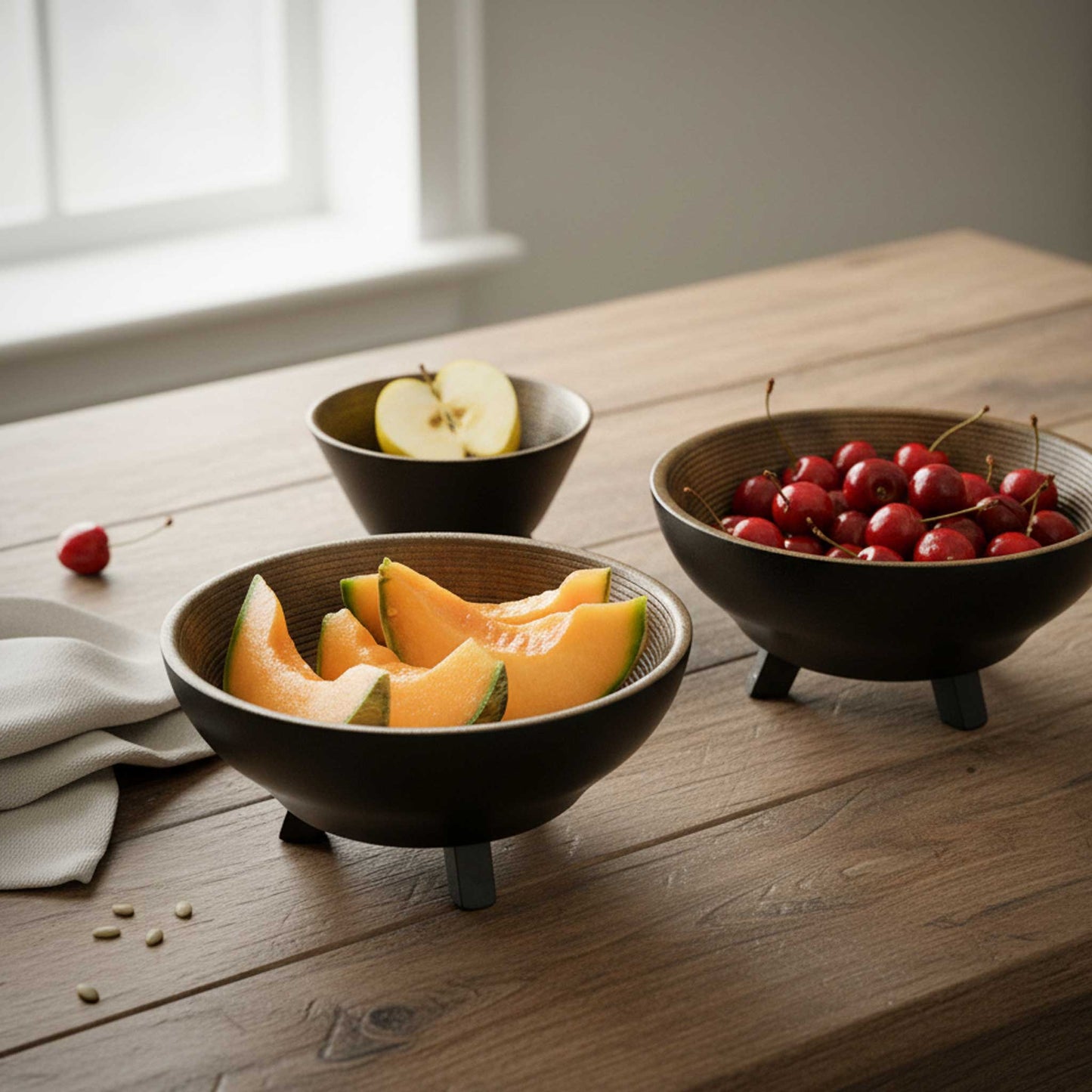 ShastraXellementry Orbis Tri Legged Shallow Round Bowl